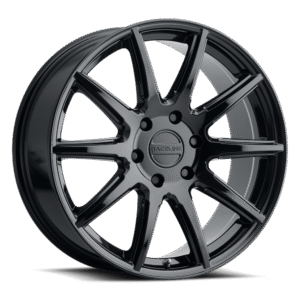 RACELINE 159 SPIKE Gloss Black 18x8