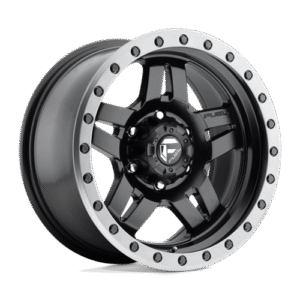 Fuel 1PC D557 ANZA MATTE BLACK GUN METAL RING 15x10