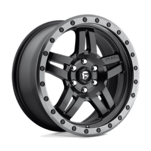 Fuel 1PC D557 ANZA MATTE BLACK GUN METAL RING 18x8