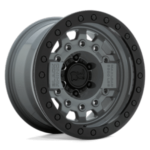 Black Rhino Hard Alloys AVENGER BEADLOCK BATTLESHIP GRAY BLACK HARDWARE 17x8.5