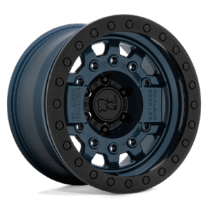 Black Rhino Hard Alloys AVENGER BEADLOCK NAVY BLUE W/ BLACK HARDWARE 17x8.5