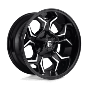 Fuel 1PC D606 AVENGER GLOSS BLACK MILLED 20x10