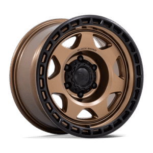 Black Rhino Hard Alloys BR018 VOYAGER MATTE BRONZE W/ M-BLACK LIP 17x8.5