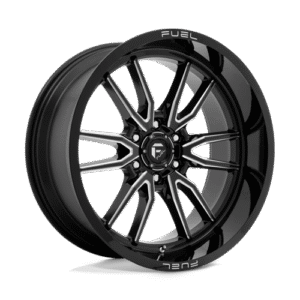Fuel 1PC D761 CLASH GLOSS BLACK MILLED 22x10