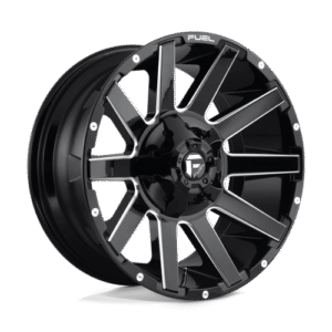 Fuel 1PC D615 CONTRA GLOSS BLACK MILLED 20x9