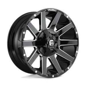 Fuel 1PC D615 CONTRA GLOSS BLACK MILLED 20x9