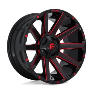 Fuel 1PC D643 CONTRA GLOSS BLACK RED TINTED CLEAR 20x10
