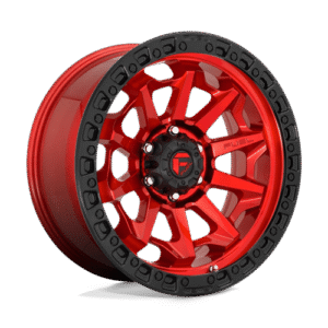 Fuel 1PC D695 COVERT CANDY RED BLACK BEAD RING 16x8