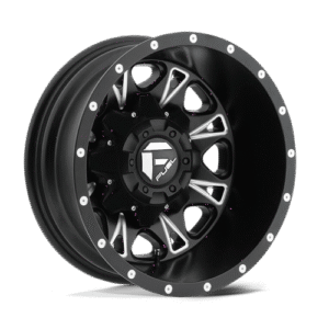 Fuel 1PC D513 THROTTLE MATTE BLACK MILLED 17x6.5