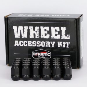 Dynamic Wheel Co Black Wheel Nut Set
