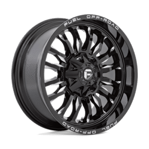 Fuel 1PC D795 ARC GLOSS BLACK MILLED 22x12
