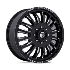Fuel 1PC D868 ARC DUALLY GLOSS BLACK MILLED 22x8.25