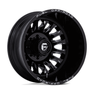 Fuel 1PC D868 ARC DUALLY GLOSS BLACK MILLED 22x8.25