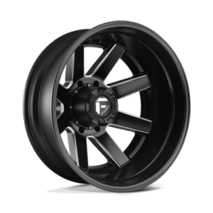 Fuel 1PC D538 MAVERICK MATTE BLACK MILLED 24x8.25