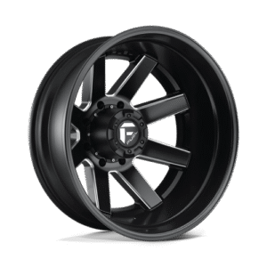 Fuel 1PC D538 MAVERICK MATTE BLACK MILLED 24x8.25