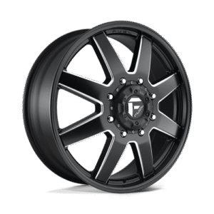 Fuel 1PC D538 MAVERICK MATTE BLACK MILLED 24x8.25