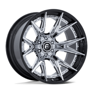 Fuel 1PC FC402 CATALYST CHROME W/ GLOSS BLACK LIP 20x9