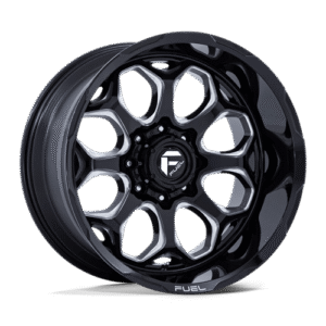Fuel 1PC FC862 SCEPTER GLOSS BLACK MILLED 22x12