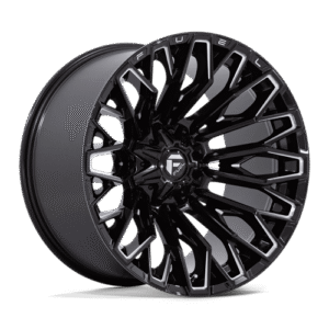 Fuel 1PC FC865 STRIKE GLOSS BLACK MILLED 22x12