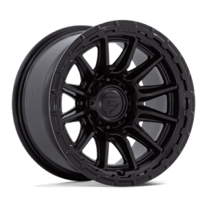 Fuel 1PC FC866 PISTON BLACKOUT W/ GLOSS BLACK LIP 17x8.5