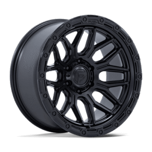 Fuel 1PC FC881 SURGE MATTE BLACK W/ GLOSS BLACK LIP 20x9