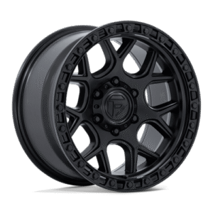 Fuel 1PC FC908 PUMA MATTE BLACK W/ GLOSS BLACK LIP 20x9