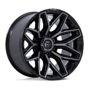 Fuel 1PC FLUX GLOSS BLACK BRUSH FC GRAY DDDT 22x10