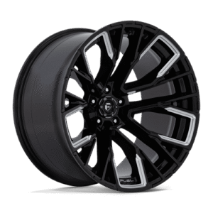 Fuel 1PC D849 REBAR GLOSS BLACK MILLED 22x12