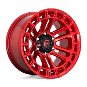 Fuel 1PC D719 HEATER CANDY RED MACHINED 17x9
