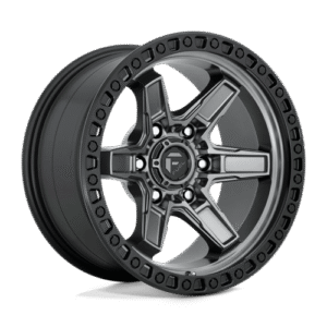 Fuel 1PC D698 KICKER MATTE GUNMETAL BLACK BEAD RING 20x9