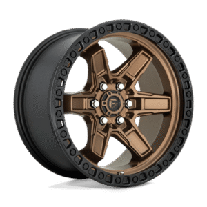 Fuel 1PC D699 KICKER MATTE BRONZE BLACK BEAD RING 17x9