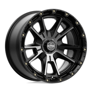 KMC KM100 SYNC SATIN BLACK W/ GRAY TINT 17x9