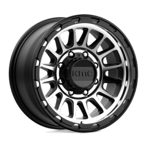KMC KM542 IMPACT SATIN BLACK MACHINED 17x8.5