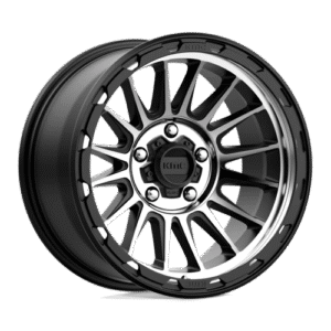KMC KM542 IMPACT SATIN BLACK MACHINED 17x9