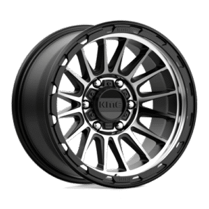KMC KM542 IMPACT SATIN BLACK MACHINED 17x9