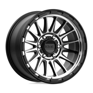 KMC KM542 IMPACT SATIN BLACK MACHINED 18x9