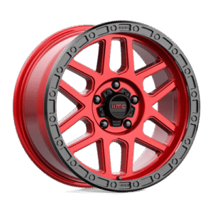 KMC KM544 MESA CANDY RED W/ BLACK LIP 18x9