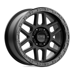 KMC KM544 MESA SATIN BLACK W/ GLOSS BLACK LIP 18x9