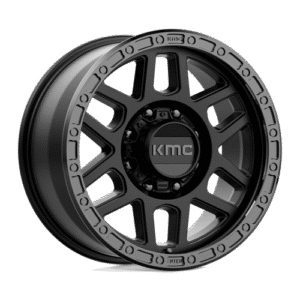 KMC KM544 MESA SATIN BLACK W/ GLOSS BLACK LIP 18x9