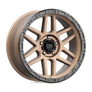 KMC KM544 MESA MATTE BRONZE W/ BLACK LIP 17x9