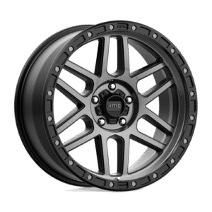 KMC KM544 MESA SATIN BLACK W/ GRAY TINT 17x9