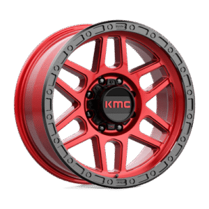 KMC KM544 MESA CANDY RED W/ BLACK LIP 20x9