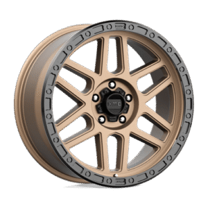KMC KM544 MESA MATTE BRONZE W/ BLACK LIP 17x9