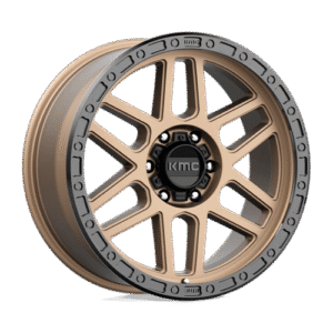 KMC KM544 MESA MATTE BRONZE W/ BLACK LIP 17x9