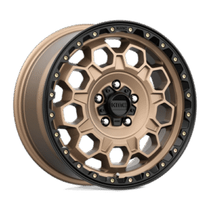 KMC KM545 TREK MATTE BRONZE W/ BLACK LIP 17x8