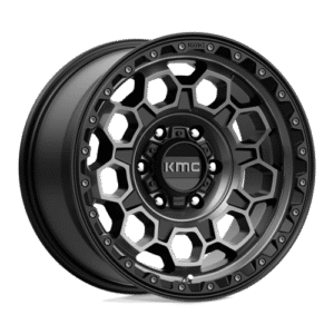 KMC KM545 TREK SATIN BLACK W/ GRAY TINT 17x9