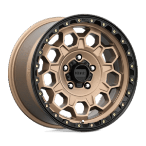 KMC KM545 TREK MATTE BRONZE W/ BLACK LIP 17x9