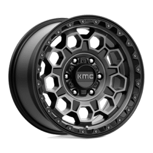 KMC KM545 TREK SATIN BLACK W/ GRAY TINT 17x9