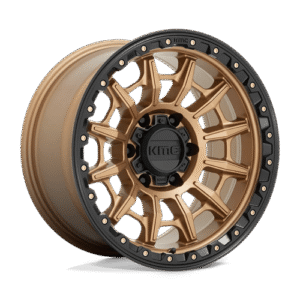 KMC KM547 CARNAGE MATTE BRONZE W/ BLACK LIP 16x8