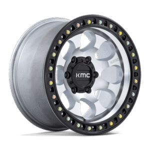 KMC KM550 RIOT SBL MACHINED W/ SATIN BLACK LIP 18x9